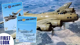 8th Air Force & 20th Air Force First Looks & Comparison | WW2 Solo Solitaire Wargames | Board Game