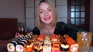 MUKBANG | Просто суши/роллы | Just sushi/rolls не ASMR