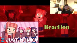 "Just Monika” Minecraft Doki Doki Animated Music Video (Song By Random Encounters) Reaction