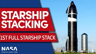 Starship Prototype Ship 20 Stacked on Super Heavy