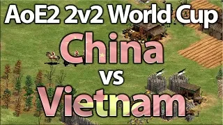 AoE2 2v2 World Cup | China vs Vietnam | Semi Finals