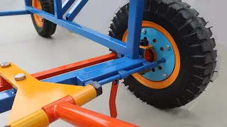 Build A Smart Dolly Vehicle Combine Mini Crane | Tips to Build Rotate Crane