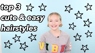 top 3 cute & easy hairstyles! // Pressley Hosbach