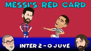 Messi Gets First Barcelona Red Card | Juventus Loses To Inter Milan