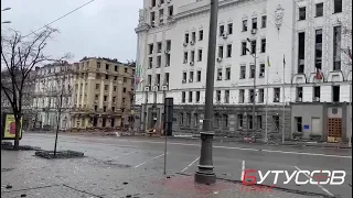 Bombing of central Kharkiv. Butusov from the scene