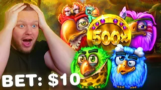 DOING $10 SPINS TO PROVE PIROTS 2 BASE GAME IS INSANE!