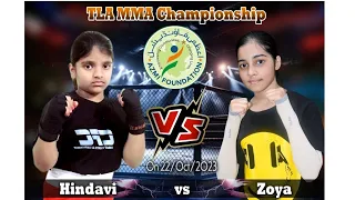 TLA mma championship azmi foundation Mumbra Thane cage fight Zoya vs hindavi