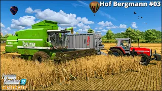 Doing Wheat & Oat Harvesting Contracts. Collecting Straw🔸Farming Simulator 22🔸Hof Bergmann #03🔸4K