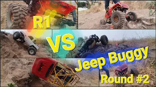 R1 Moon Buggy VS Jeep Buggy (Round 2) en el cerro colorado