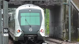 MI09 et Z50000 NAT : Gare de Cergy Saint Christophe sur la ligne A du RER et L du Transilien