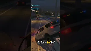 Unbelievable GTA RP Fail: LSPD Officer Collides with LSSD Car during High-Speed Chase #lsrp  #gta5