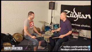 Bruce Becker - '9 Stroke Roll Back to Back Rudiment' drum lesson