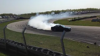 Bmw e34 Turbo drifting sturup raceway sweden