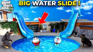 Franklin & Shin Chan Buy Water Slide Park New Franklin House in Gta 5 in Telugu