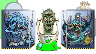 Love, Death and...Skibidi Zombie Wubbox: Mini Crewmate Kills Zombie Wubbox | Among Us Animation