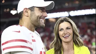 jimmy g turns into joe montana around erin andrews