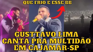 Gusttavo Lima leva MULTIDÃO mesmo com FRIO em Cajamar - SP