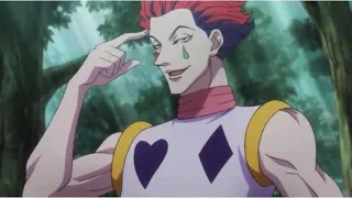 Hisoka reveals himself to the Phantom Troupe on Greed Island English Dub