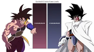 Bardock VS Turles - POWER LEVELS ( Dragon Ball Power Levels )