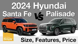 2024 Hyundai Santa Fe Calligraphy vs Palisade Calligraphy | Size, Feature, & Pricing Breakdown!