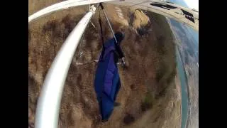 Dangerous and Scary Hang gliding Take-off 위험한 이륙