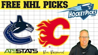 Vancouver Canucks vs  Calgary Flames Prediction 4/23/22 -  Free NHL Picks