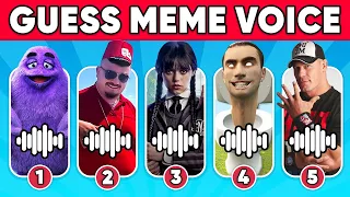 Guess Meme Voice | Wednesday Dance, Skibidi Toilet The Rock, MrBeast, Skibidi Dom Dom Yes Yes