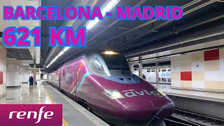 AVLO HIGH SPEED TRAIN from BARCELONA to MADRID (621 km in 2h45m)