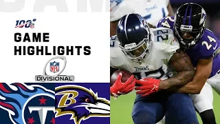 Titans vs. Ravens Divisional Round Highlights | NFL 2019 Playoffs