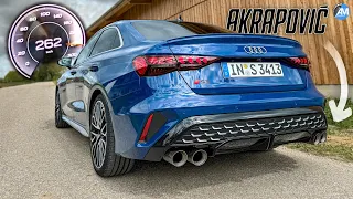 NEW! Audi S3 Facelift (333hp)| 0-262 km/h acceleration🏁 & Akrapovic SOUND🔥