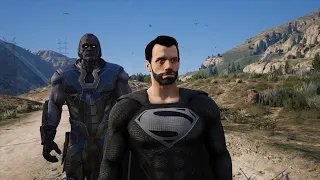 GTA5:-Superman vs Hulk & Iron Man (But Superman is EVIL!)