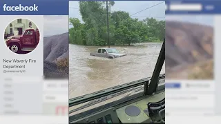 Flooding in New Waverly leads to rescues, evacuations