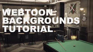 Webtoon backgrounds tutorial - ABLER (Blender3D) Rendering  / ABLER v3.5打光渲染流程