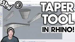 How to Use the TAPER TOOL in Rhino!