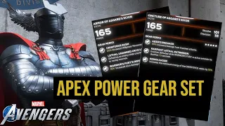 Marvel's Avengers - Gear Guide: Thor - Apex Power (Asgard's Scion) Gear Set