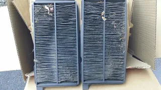 This is why you should change your cabin filter once in a while!  New filter in my 1999 Tracker.