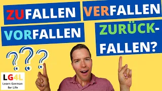Alle Verben mit "fallen": Was bedeuten zufallen, verfallen, vorfallen? (Deutsch B2/C1) - Teil 3