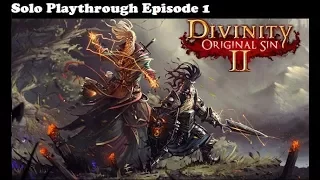 Divinity: Original Sin II - Solo Gameplay Playthrough [Part 1]