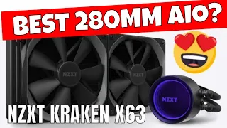 NZXT Kraken X63 280mm AIO CPU Water Cooling Unboxing AM4 Install & Review