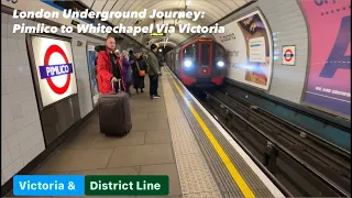 London Underground Journey: Pimlico to Whitechapel Via Victoria, London, 🇬🇧