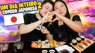 UM DIA INTEIRO só COMENDO COMIDA JAPONESA 2 | Jeru e Cheru