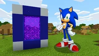 How To Make a Portal to the SONIC Dimension in Minecraft PE (Sonic Portal in MCPE)