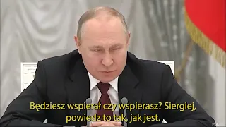 Putin Dyktator zgasił i upokorzył szefa wywiadu