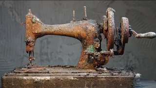 1894 SINGER Sewing Machine Restoration | Repairing a Sewing Machine at home