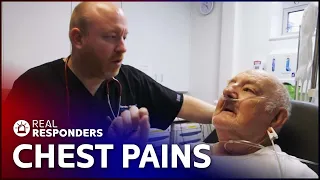 Elderly Man Suffers With Chest Pain In A&E | Casualty 24/7 | Real Responders