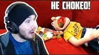 JEFFY CHOKED! - SML Movie: Ghost Jeffy Reaction!