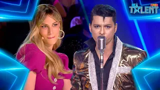 El GRAN HOMENAJE a Elvis Presley de este imitador | Audiciones 10 | Got Talent España 7 (2021)