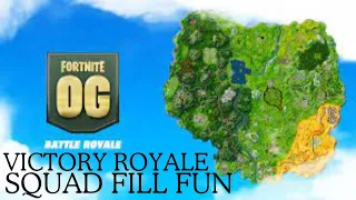 Fortnite OG | Welcome To Nostalgia Island | Squad Fill | Victory Royale Gameplay -- No Commentary