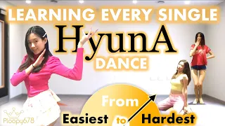 I Learned Every HyunA Dance - from Easiest to Hardest KPOP KOUNTDOWN #4