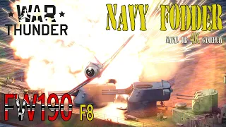 FW190 F8 1000kg bomb delivery service WT Naval RB